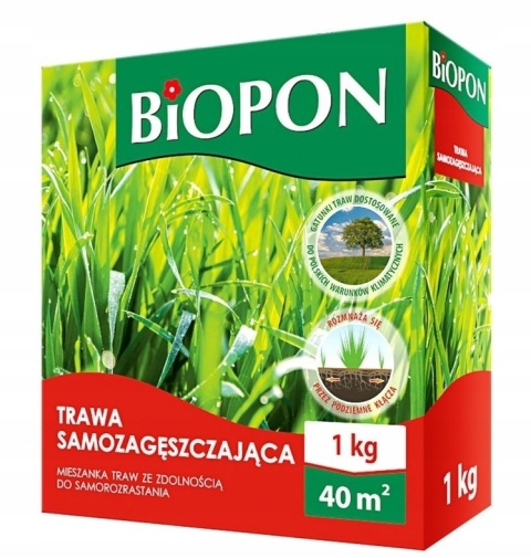 BIOPON TRAWA SAMOZAGĘSZCZAJĄCA 1KG - MIESZANKA KWALIFIKOWANA BIOPON TRAWA SAMOZAGĘSZCZAJĄCA 1KG - MIESZANKA KWALIFIKOWANA