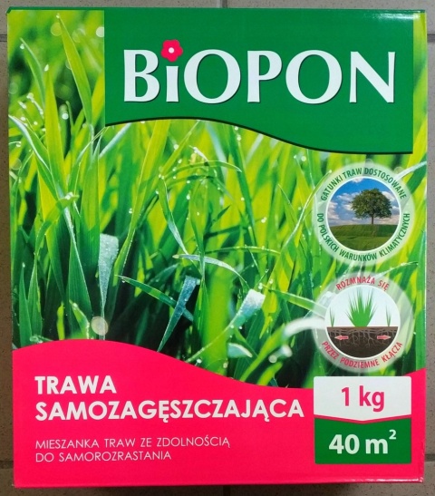 BIOPON TRAWA SAMOZAGĘSZCZAJĄCA 1KG - MIESZANKA KWALIFIKOWANA BIOPON TRAWA SAMOZAGĘSZCZAJĄCA 1KG - MIESZANKA KWALIFIKOWANA