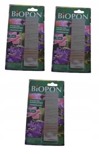 BIOPON pałeczki nawozowe uniwersalne 30 szt