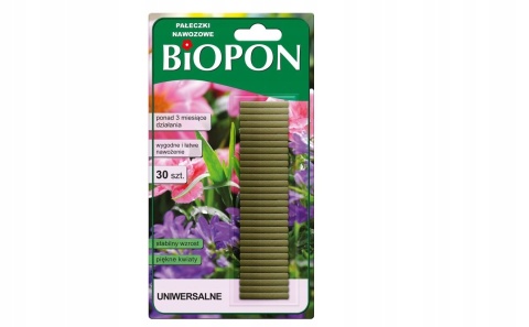 BIOPON pałeczki nawozowe uniwersalne 30 szt BIOPON pałeczki nawozowe uniwersalne 30 szt