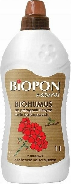 BOPON - NAWÓZ TYPU BIOHUMUS POLECANY DO PELARGONII PŁYN 1L BOPON - NAWÓZ TYPU BIOHUMUS POLECANY DO PELARGONII PŁYN 1L