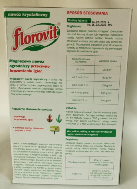 NAWÓZ FLOROVIT DO IGLAKÓW 1kg P/BRĄZ. KARTON (12) NAWÓZ FLOROVIT DO IGLAKÓW 1kg P/BRĄZ. KARTON (12)