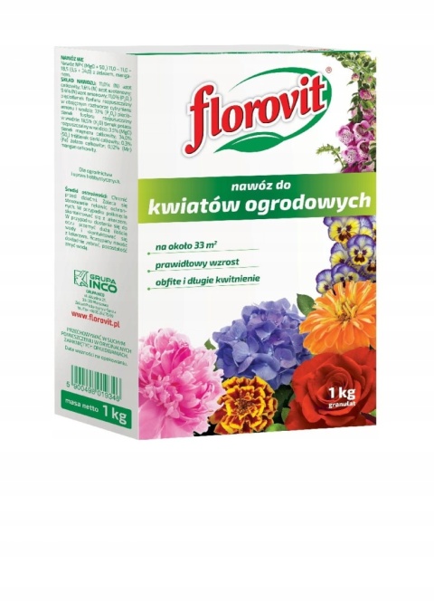 NAWÓZ FLOROVIT DO KWIATÓW OGRODOWYCH 1kg KARTON (12) NAWÓZ FLOROVIT DO KWIATÓW OGRODOWYCH 1kg KARTON (12)