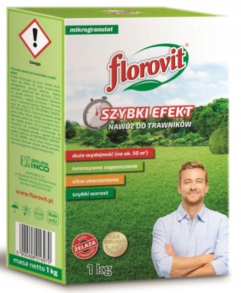 NAWÓZ FLOROVIT DO TRAW SZYBKI EFEKT 1kg KARTON (12) NAWÓZ FLOROVIT DO TRAW SZYBKI EFEKT 1kg KARTON (12)