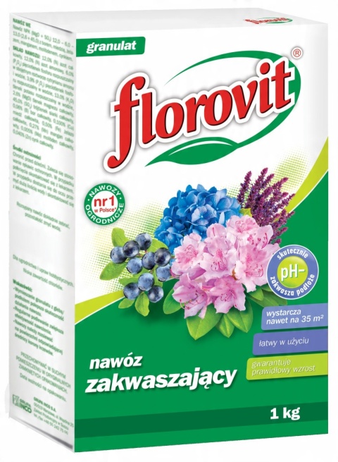 NAWÓZ FLOROVIT ZAKWASZAJĄCY 1kg KARTON (12) NAWÓZ FLOROVIT ZAKWASZAJĄCY 1kg KARTON (12)