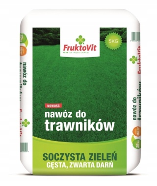 NAWÓZ FRUKTOVIT DO TRAW SOCZYSTA ZIELEŃ GĘSTA ZWARTA DARŃ 5kg