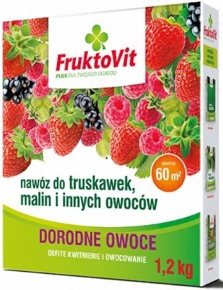 NAWÓZ FRUKTOVIT DO TRUSKAWEK 1,2kg I MALIN KARTON (4)*
