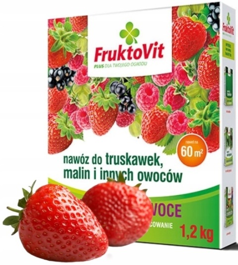 NAWÓZ FRUKTOVIT DO TRUSKAWEK 1,2kg I MALIN KARTON (4)* NAWÓZ FRUKTOVIT DO TRUSKAWEK 1,2kg I MALIN KARTON (4)*