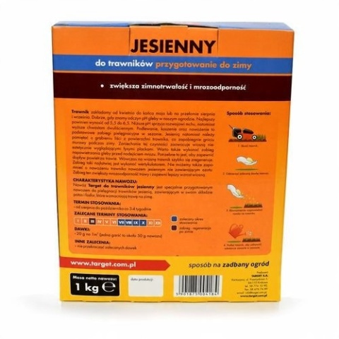 NAWÓZ TARGET JESIENNY DO TRAWNIKÓW 1KG NAWÓZ TARGET JESIENNY DO TRAWNIKÓW 1KG
