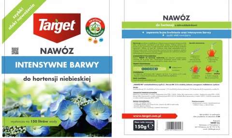 NAWÓZ "TARGET" ROZP. DO HORTENSJI 150g INTENSYWNE BARWY (20) NAWÓZ "TARGET" ROZP. DO HORTENSJI 150g INTENSYWNE BARWY (20)