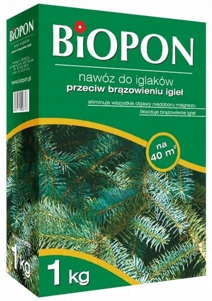 Nawóz do iglaków p.brązowieniu igieł granulat 1kg Nawóz do iglaków p.brązowieniu igieł granulat 1kg