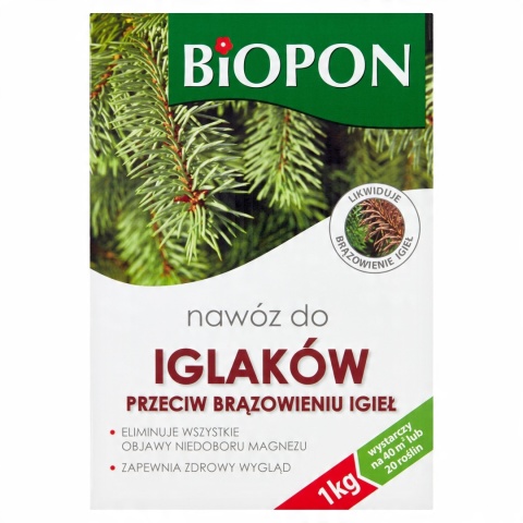 Nawóz do iglaków p.brązowieniu igieł granulat 1kg Nawóz do iglaków p.brązowieniu igieł granulat 1kg