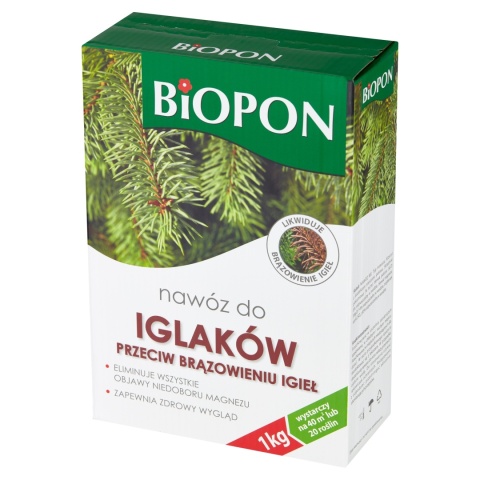 Nawóz do iglaków p.brązowieniu igieł granulat 1kg Nawóz do iglaków p.brązowieniu igieł granulat 1kg