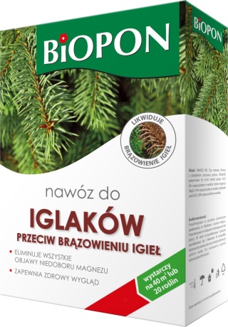 Nawóz do iglaków p.brązowieniu igieł granulat 3kg