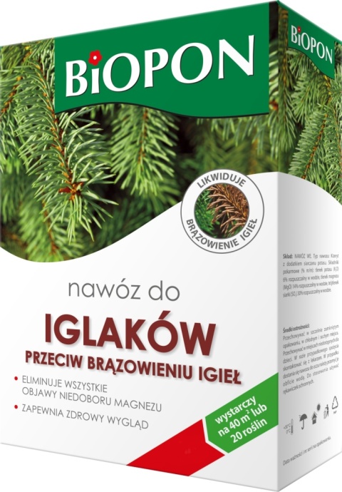 Nawóz do iglaków p.brązowieniu igieł granulat 3kg Nawóz do iglaków p.brązowieniu igieł granulat 3kg