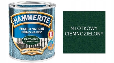 AKZO HAMMERITE Młotkowy Ciemnozielony 0,25L