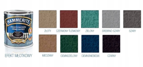 AKZO HAMMERITE Młotkowy Ciemnozielony 0,25L