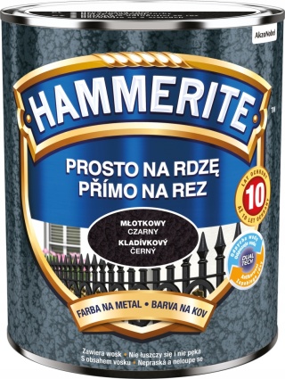 AKZO HAMMERITE Młotkowy Czarny 0,7L