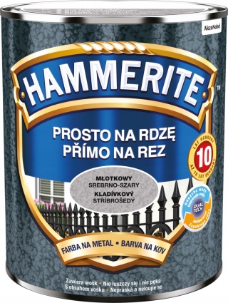 AKZO HAMMERITE Młotkowy Srebrno-Szary 0,7L