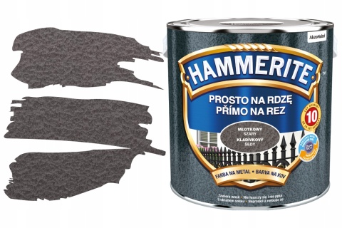 AKZO HAMMERITE Młotkowy Szary 2,5L