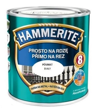 AKZO HAMMERITE Półmat Biały 0,7L