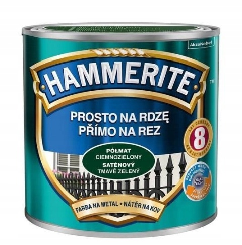 AKZO HAMMERITE Półmat Ciemnozielony 0,25L