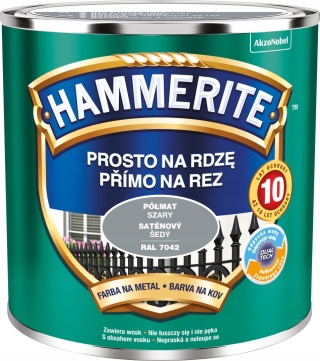 AKZO HAMMERITE Półmat Szary 0,25L