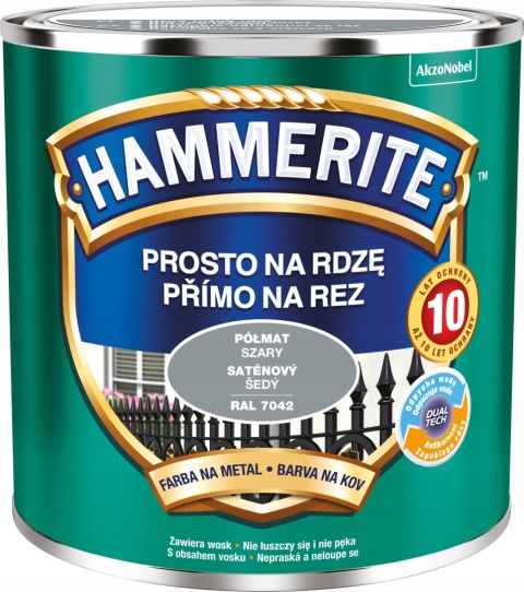 AKZO HAMMERITE Półmat Szary 0,25L