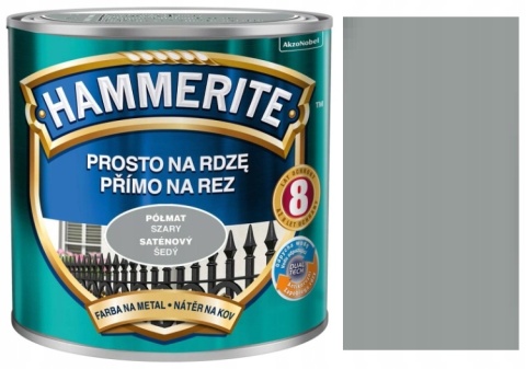 AKZO HAMMERITE Półmat Szary 0,25L