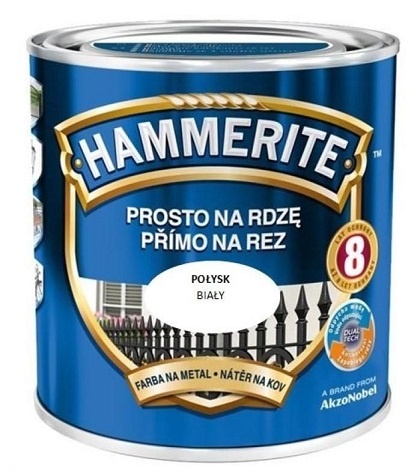 AKZO HAMMERITE Połysk Biały 0,7L