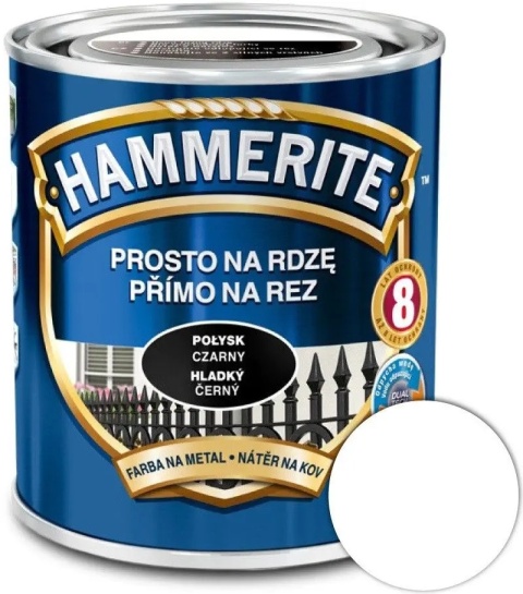 AKZO HAMMERITE Połysk Biały 0,7L