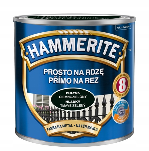 AKZO HAMMERITE Połysk Ciemnozielony 0,25L