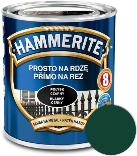 AKZO HAMMERITE Połysk Ciemnozielony 0,25L