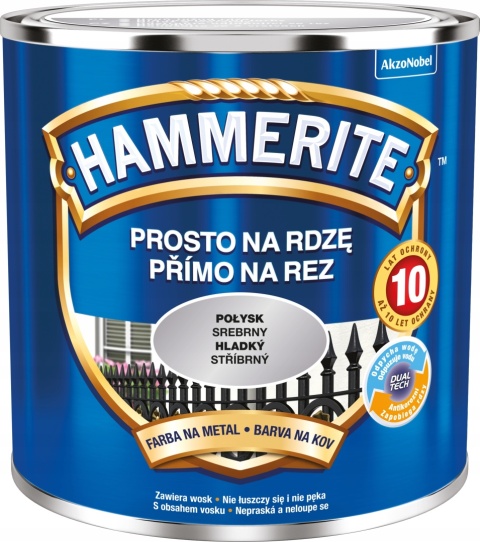AKZO HAMMERITE Połysk Srebrny 0,25L