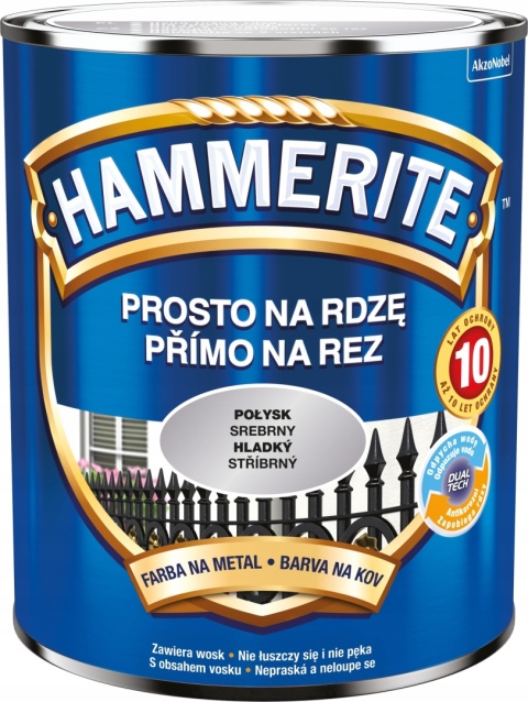 AKZO HAMMERITE Połysk Srebrny 0,7L