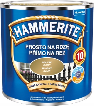 AKZO HAMMERITE Połysk Złoty 0,25L