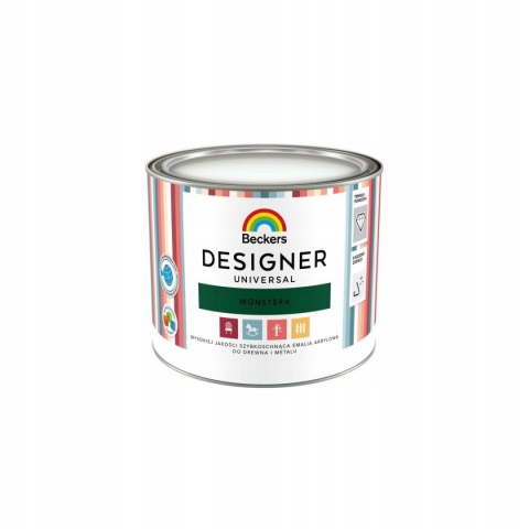 BECKERS DESIGNER UNIVERSAL emalia akrylowa do drewna metalu MONSTERA 0,5L