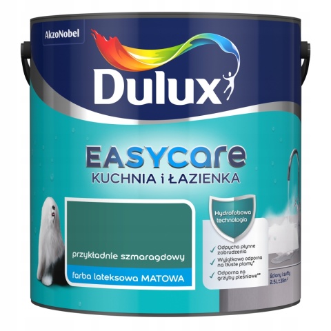 DULUX EASY CARE Kuch.&Łaz. Przykładnie szmaragdowy 2,5L.