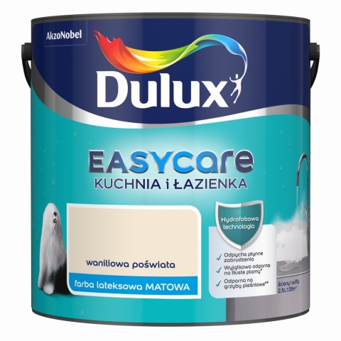 DULUX EASYCARE Kuch.&Łaz. Waniliowa poświata 2,5L