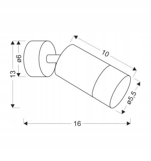 KINKIET CONTI CZARNY 1X15W GU10 KLOSZ CZARNY+DREWNIANY