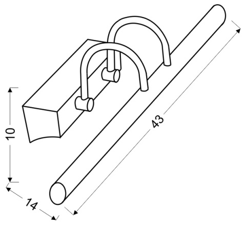 KINKIET LINEA 5W LED CHROM