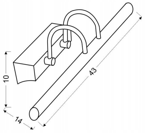 KINKIET LINEA 5W LED CHROM