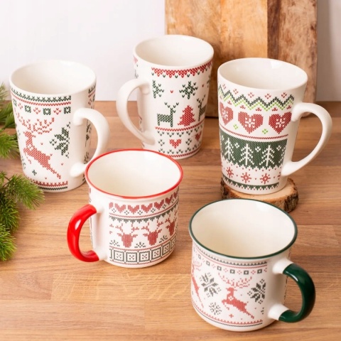 KUBEK PROSTY NBC 400 ML DEK. SCANDI WINTER B