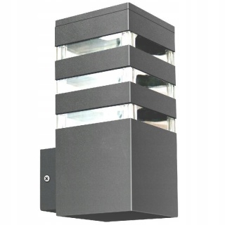 Kinkiet TEKSAS prosty grafit 1xE27