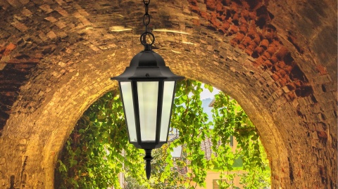 Kinkiet ogrod. POLUX LIGURIA ALU1047IB czarny UP