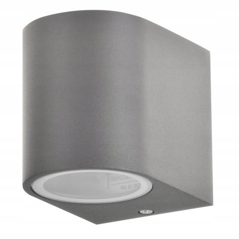 Kinkiet ogrod.Polux Boston BS801/G80 alum 1xGU10 owalny dol grafit