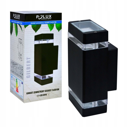 Kinkiet ogrodowy POlUX Gilbert Y218 2*GU10 prostokątny