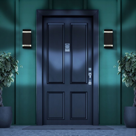 Kinkiet ogrodowy POlUX Gilbert Y218 2*GU10 prostokątny