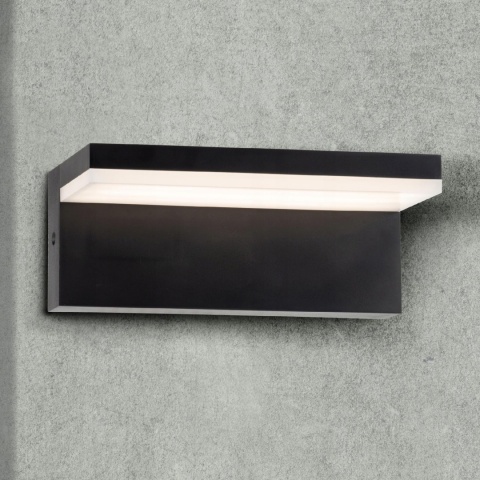Kinkiet zewnętrzny LED TESA R czarny 4000K