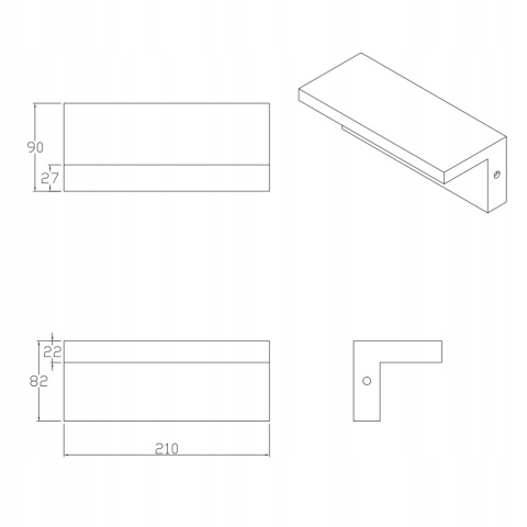 Kinkiet zewnętrzny LED TESA R czarny 4000K